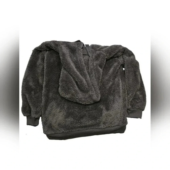 No Brand, Size M, Grey Teddy Half-Zip Pullover - Picture 4 of 13